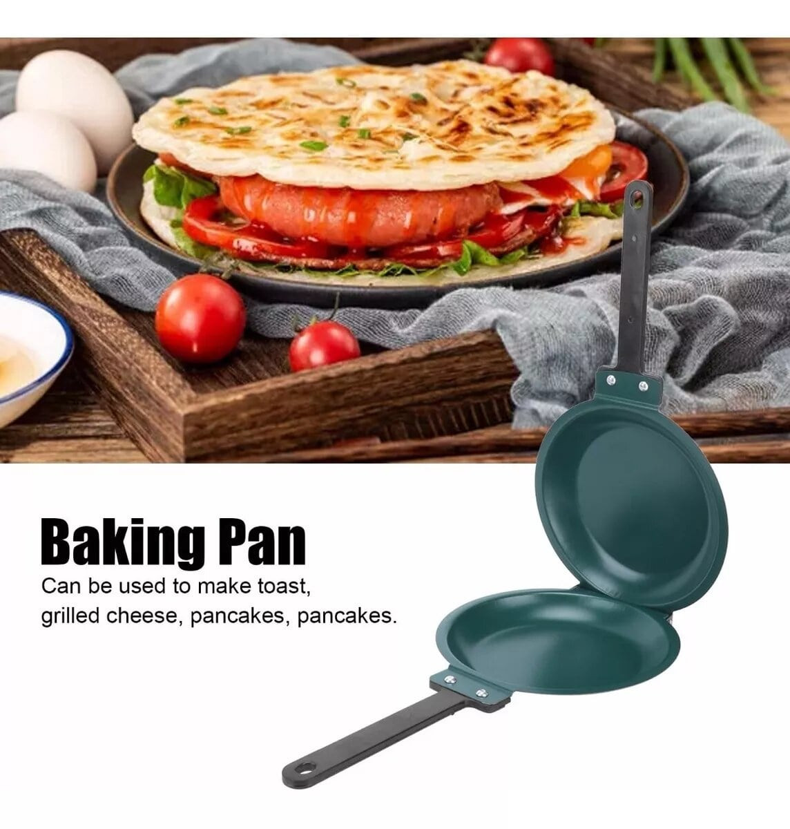 Sartén doble para pancakes o tostadas